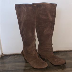 Nine West Brown Suede Boots